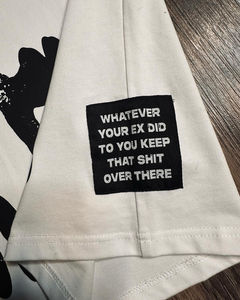 T-shirt en coton épais personnalisé pour fabricant de vêtements, impression sérigraphique, t-shirts oversize, graphiques vintage, coupe carrée, coupe courte, haute qualité - Product Image 5