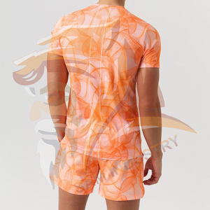Wholesale Price Men <b>Twin</b> <b>Set</b> Custom Logo Summer 100% Cotton Breathable Custom Color Size Men Sublimation <b>Twin</b> <b>Set</b> - Product Image 2