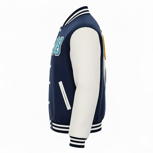 Chaqueta Universitaria de Invierno para Hombre, Bordado Chenille de Alta Calidad, Fabricante OEM, Personalizada con Letras de Béisbol en la Parte Delantera - Product Image 4