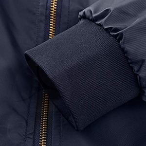 Chaqueta bomber deportiva de invierno personalizada, abrigo estampado de talla grande, chaqueta bomber de satén 100% para hombre - Product Image 3