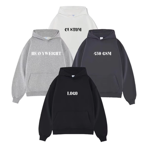 Sweat-shirt personnalisé 430 g/m² de haute qualité, imprimé par transfert thermique, coupe streetwear, épaules tombantes, en molleton épais, coupe-vent, respirant, avec poches - Product Image 5