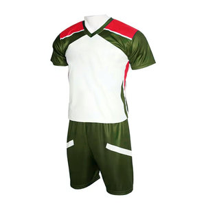 Conjunto de Camiseta de Fútbol Unisex con Cuello en V, Manga Corta, Absorbe la Humedad, Ajuste Atlético, para Todas las Temporadas, Ropa Deportiva de Poliéster, Antibacteriana - Product Image 4
