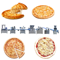 Machine à faire des pizzas entièrement automatique Shanghai Bakenati Industrial, ligne de production de pizzas pour usage industriel