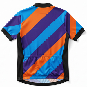 Maillot de Ciclismo Sublimado Colorido, Antiencogimiento, Secado Rápido, Bolsillos Reforzados, Ropa de Ciclismo Profesional para Carretera - Product Image 3