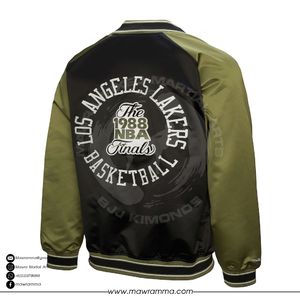 Blouson Bomber en Satin Patchwork Personnalisé Homme Unisexe, Veste Universitaire Broderie 3D, Manteau Streetwear Lourd, OEM Haute Qualité - Product Image 6