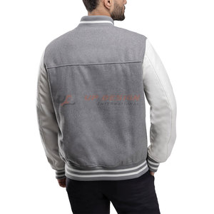 <b>Lightweight</b> Breathable Eco-Friendly Winter <b>Jacket</b> Custom Made New Style Stand Collar Letterman <b>Jacket</b> for <b>Men</b> Made Pakistan - Product Image 3
