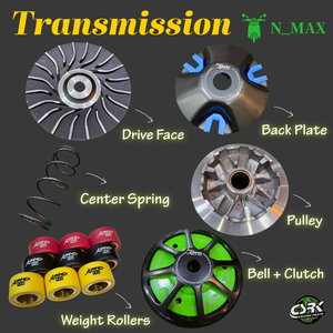 Premium Scooter Performance Drive <b>Kit</b> for NMAX 155 <b>Models</b> - Product Image 1