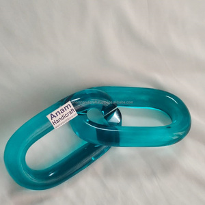 Décorations murales en chaîne acrylique modernes personnalisées, ornements en résine modernes faits à la main, suspendus pour la décoration de la maison, prêts pour le festival Diwali - Product Image 1