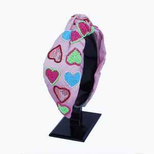 Serre-tête brodé perlé de qualité supérieure pour la distribution en gros, les boutiques et les cadeaux de mode - Product Image 6