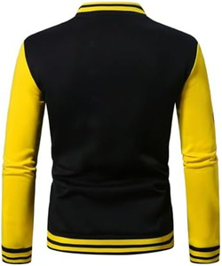 เสื้อแจ็คเก็ตวาร์ซิตี้สำหรับผู้ชาย ดีไซน์แรงบันดาลใจจากเบสบอล Latterman สำหรับใช้ในชีวิตประจำวัน พร้อมโครงสร้างที่สวมใส่สบายและดีไซน์คลาสสิก - Product Image 5
