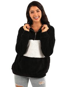 Sudadera con capucha de Gimnasio Deportivo de manga larga para mujer de alta calidad, jersey de lana de algodón de invierno, capucha atlética de gran tamaño, logotipo frontal, gran oferta - Product Image 6