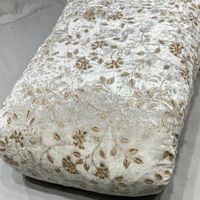 Tissu brodé SQ, tissu brodé perlé, tissu brodé en maille, tissu pour abaya, tissu fantaisie, fabrication de vêtements, commerce de gros