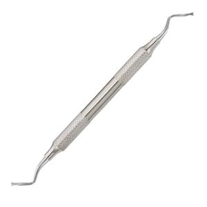 Instrumento Quirúrgico Dental de Acero Inoxidable con Mango Moleteado, Cuchara Excavadora de Doble Punta, Herramienta Manual Clase I, Shuja Quirúrgica - Product Image 3