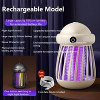 Nouvelle lampe UV Younimei anti-moustiques, piège silencieux pour chambre de bébé, attracteur automatique USB suspendu pour la maison avec batterie intégrée