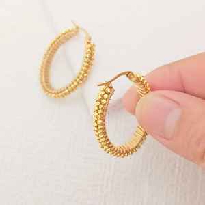 Handmade <b>Resin</b> Beaded <b>Earring</b> Set for Women Artisan Jewelry Fashion Accessories TCE Brand Model Tce00 Wholesale Export Quality - Product Image 6