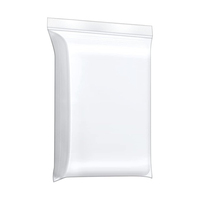 Nouvelle pochette plate carrée transparente en plastique avec fermeture éclair et poignée, sac d'emballage, fournisseur d'usine