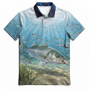 Camiseta de Pesca de Manga Larga Ligera con Logotipo Personalizado de Alta Calidad, Talla Grande, UPF 50, Absorbe la Humedad, Transpirable y de Secado Rápido para Hombre - Product Image 1