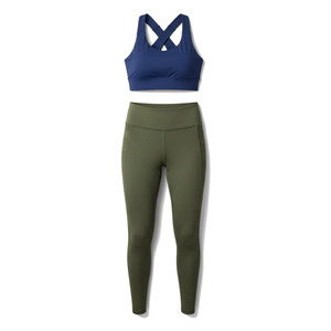 Ensemble de yoga pour femmes, tenue de fitness légère et douce, leggings taille haute, soutien-gorge de sport pour l'exercice, l'entraînement et la musculation - Product Image 1