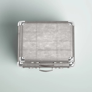 Caja de Almacenamiento Metálica Rectangular de Diseño Industrial con Asas y Tapa con Bisagras para Artículos Diversos, Capacidad de 10-20L, Duradera y Ligera - Product Image 4