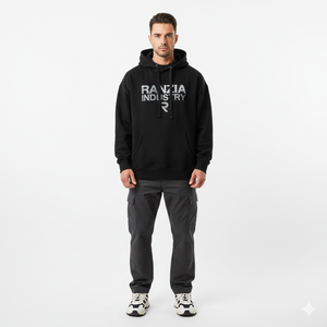 RANZIA Heavyweight Acid Wash Zip Hoodie Men Rhinestone RANZIA Vintage Distressed Zip Hoodie Men Heavyweight - Product Image 5