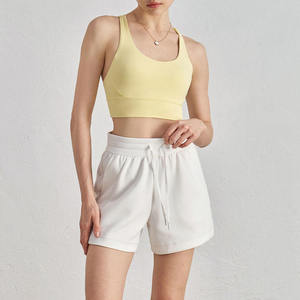 Shorts Deportivos de Cintura Alta para Mujer, con Cordones Ajustables, para Gimnasio, Fitness, Running, Yoga, con 2 Bolsillos Laterales - Product Image 2