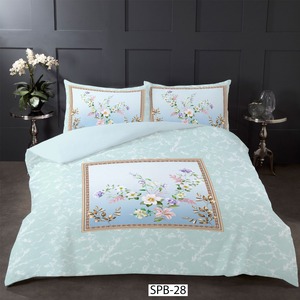 Stylish Modern 7D Printed Microfiber Bed Sheet 125 GSM Eco-Friendly Durable All-Season Designed for <b>Comfortable</b> Sleeping Bedroom - Product Image 1