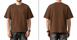 T-shirt surdimensionné personnalisé pour homme, impression de logo, 100% coton, t-shirt grande taille, t-shirts amples, t-shirt à coupe ample - Product Image 4