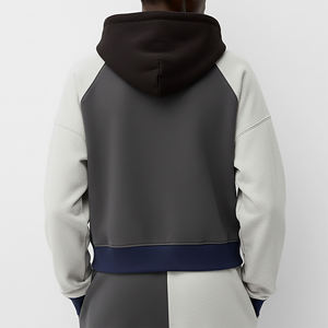 Sudadera con Capucha de Mujer Personalizada al por Mayor, con Bloques de Color, Manga Larga, Tejido de Algodón, Estilo Casual para Otoño, Diseño con Logotipo Frontal - Product Image 5