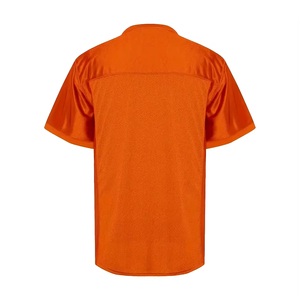 เสื้อฟุตบอลอเมริกันดีไซน์ล่าสุด แบบใหม่ 100% โพลีเอสเตอร์ แห้งเร็ว ระบายอากาศได้ดี รับสกรีนชื่อทีม ขายส่ง - Product Image 4
