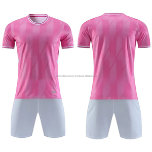 Nuevo diseño de alta calidad de poliéster uniforme de fútbol ropa deportiva transpirable de manga corta talla grande uniforme de fútbol al por mayor - Product Image 5