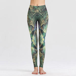 Women's High Waist Yoga <b>leggings</b> Breathable Tie-Dye Leopard Scrunch Butt <b>Leggings</b> with <b>Seamless</b> Fit For ladies - Product Image 3