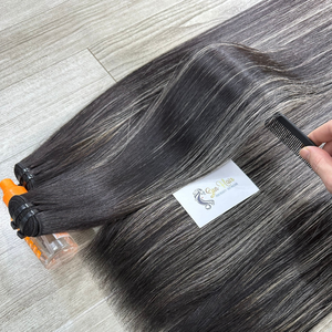 Vente en gros 5x5 HD fermeture en dentelle naturelle droite 100% extension humaine cuticule alignée trame pour lumière Super Double dessiné Vietnam - Product Image 5