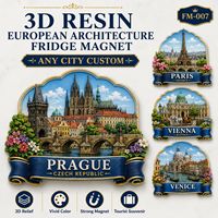 Kundenspezifische Harz-Kühlschrankmagnete Großhandel Stadt-Wahrzeichen Reise-Souvenir OEM ODM Fabrik Lieferant