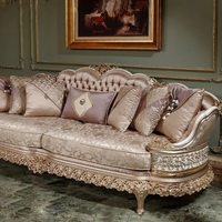 Ensemble de canapés en bois massif de luxe, style royal européen classique, sculpté à la main, écologique, durable, meubles de salon anciens pour hôtel