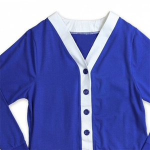 Customizable <b>Thick</b> Anti-Pilling V-Neck University <b>Cardigan</b> Wool/Cashmere Front Embroidered Logo Casual Style for Winter - Product Image 6