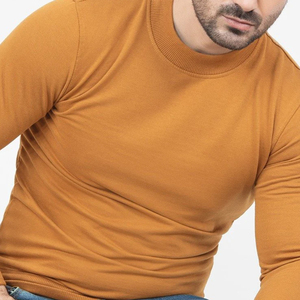 New Style Custom Logo Print Men Heavyweight French Terry Sweatshirt Wholesale Custom Logo Men Crewneck Sweatshirts - Product Image 4