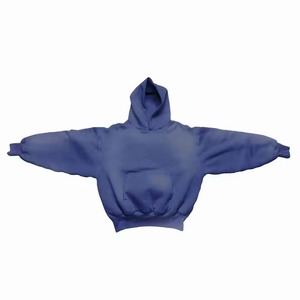 Sudaderas Casuales Premium con Efecto Desgastado por el Sol, de Poliéster/Algodón, Felpa Digital de 300g, Alta Calidad, Transpirables, para Invierno, con Hombros Caídos - Product Image 2