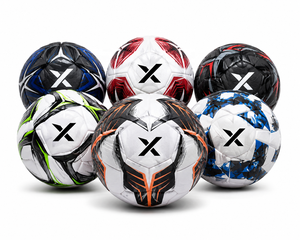 Ensemble de 6 ballons de football personnalisés X |   6 couleurs différentes |   Logo X |   Fabricant OEM ODM |   Design haut de gamme |   Qualité supérieure - Product Image 1