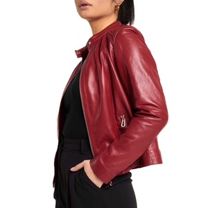 High Quality Stylish Genuine <b>Leather</b> <b>Jacket</b> For Women OEM Wholesale Custom Design Fashionable Outdoor Winter Wear <b>Leather</b> <b>Jacket</b> - Product Image 2