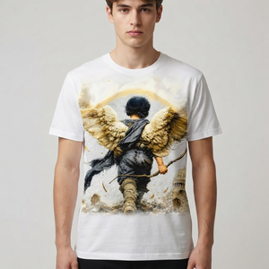 เสื้อยืดพิมพ์ลายกราฟิกแบบกำหนดเอง ทรงปกติ สไตล์เทรนดี้ใหม่ เสื้อผ้าสตรีทแวร์ แขนสั้น ผ้าคอตตอนเจอร์ซีย์ สำหรับทุกเพศ - Product Image 4