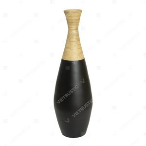 Jarrón de Bambú Tejido Vietrustic, Personalizable en Color, para Flores, Jarrón Grande para Sala de Estar, Macetas Grandes para Plantas de Interior - Product Image 2