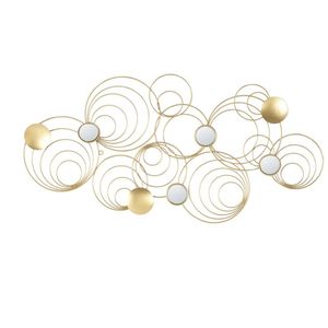 Pièce d'art murale en métal de luxe pour la décoration murale du salon, au design élégant et à l'aspect artistique saisissant - Product Image 1