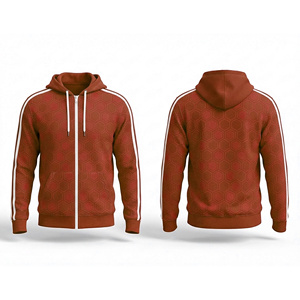 Sudadera con capucha personalizada con cremallera completa para hombre, mujer y jóvenes, de algodón premium, para entrenamiento, ropa deportiva - Product Image 6