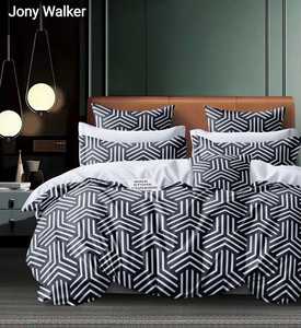 Ensemble de literie en microfibre de luxe 4 pièces, taille king, 400TC, brossé de qualité supérieure pour la douceur et la respirabilité, utilisation hôtelière, toutes saisons - Product Image 1