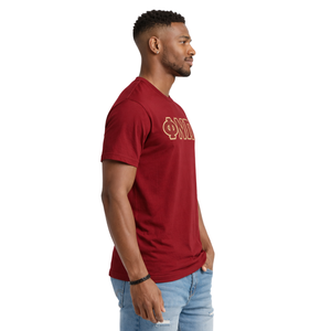 Camiseta de 3 Letras Kappa Alpha Psi Phi Nu Pi, Color Carmesí o Granate, Ropa de Fraternidad Griega con Diseño Clásico, Comodidad y Estilo Premium - Product Image 3