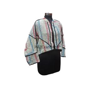Chaqueta Vintage 100% Algodón Tejido, Estilo Bohemio, Reversible, Ecológica, con Estampado Digital, Transpirable y de Secado Rápido para Verano - Product Image 4
