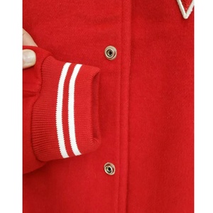 All Wool Varsity Jacket Embroidered Wool <b>Men</b> Basketball Wool College Baseball Jacket For <b>Men</b> - Product Image 4