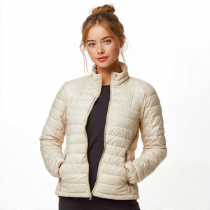 Vestes matelassées à col montant pour femmes, manteaux d'hiver matelassés de haute qualité, hauts chauds pour femmes - Product Image 1