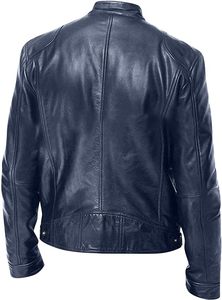 Wholesale Stylish Custom Logo Leather Jacket for Men High Quality <b>Light</b> and Breathable for Winter Street jacket for men - Product Image 3