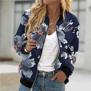 Premium Everyday Women Printing Varsity <b>Jackets</b> Comfortable Pullover Apparel For Casual Seasonal Collections - Product Image 5